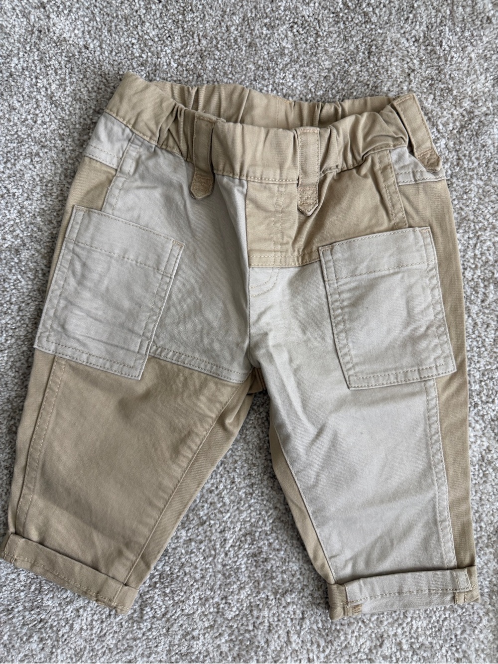 Banana Republic Two-Tone Khaki & Sand Patch Pocket Pants